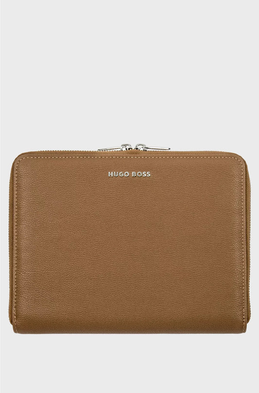 CAMEL A5 CONFERENCE FOLDER IN PEBBLE-TEXTURED FAUX LEATHER