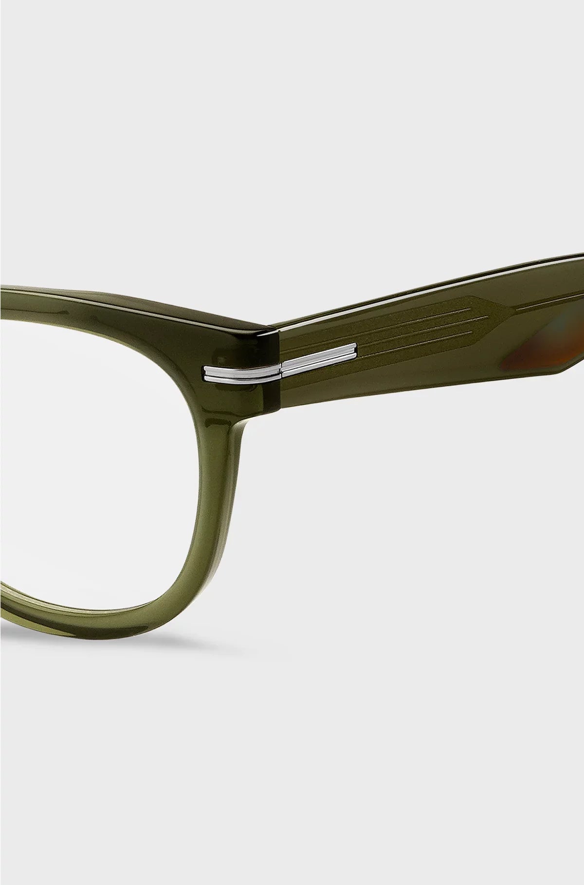 GREEN-ACETATE OPTICAL FRAMES WITH SILVER-TONE HINGES