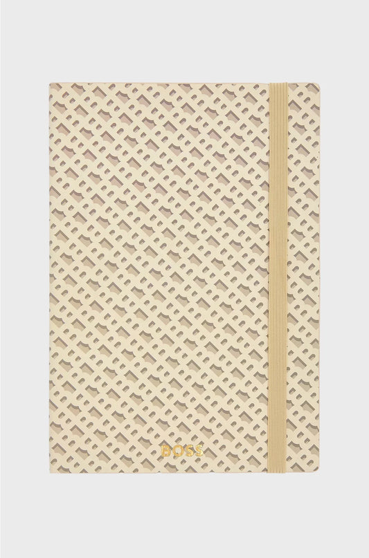 QUADERNO A5 CREMA CON FANTASIA MONOGRAMMA