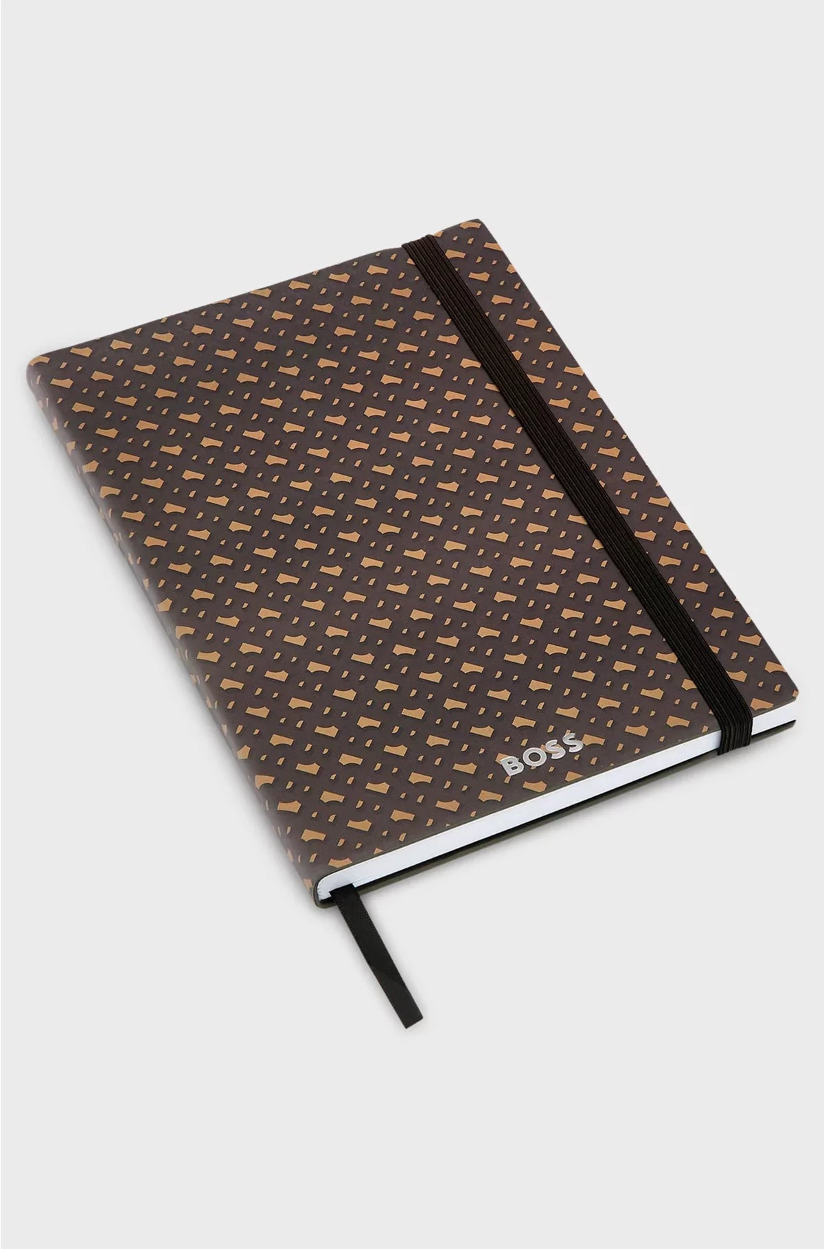 A5 MONOGRAM-PATTERN NOTEBOOK AND BALLPOINT PEN SET