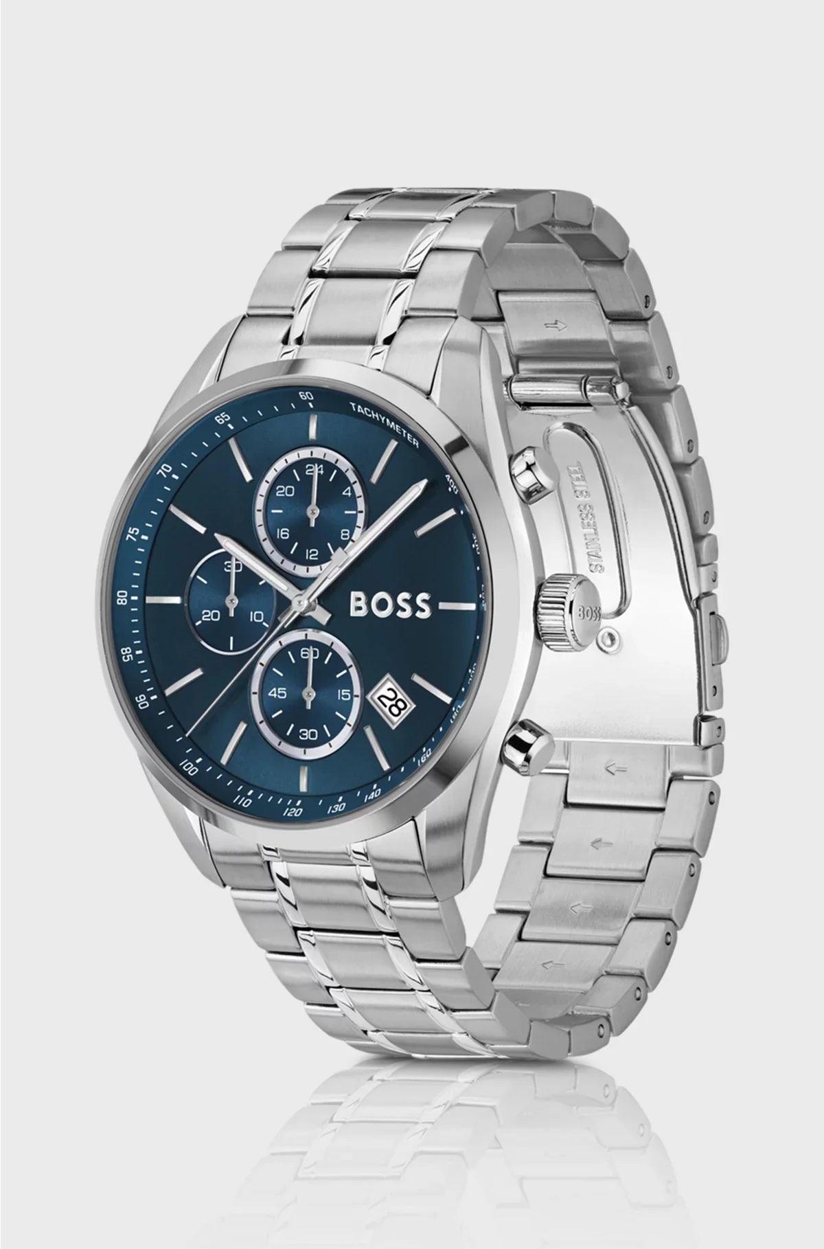 CRONOGRAFO GRAND PRIX 44 CON QUADRANTE BLU E DETTAGLI ARGENTO
