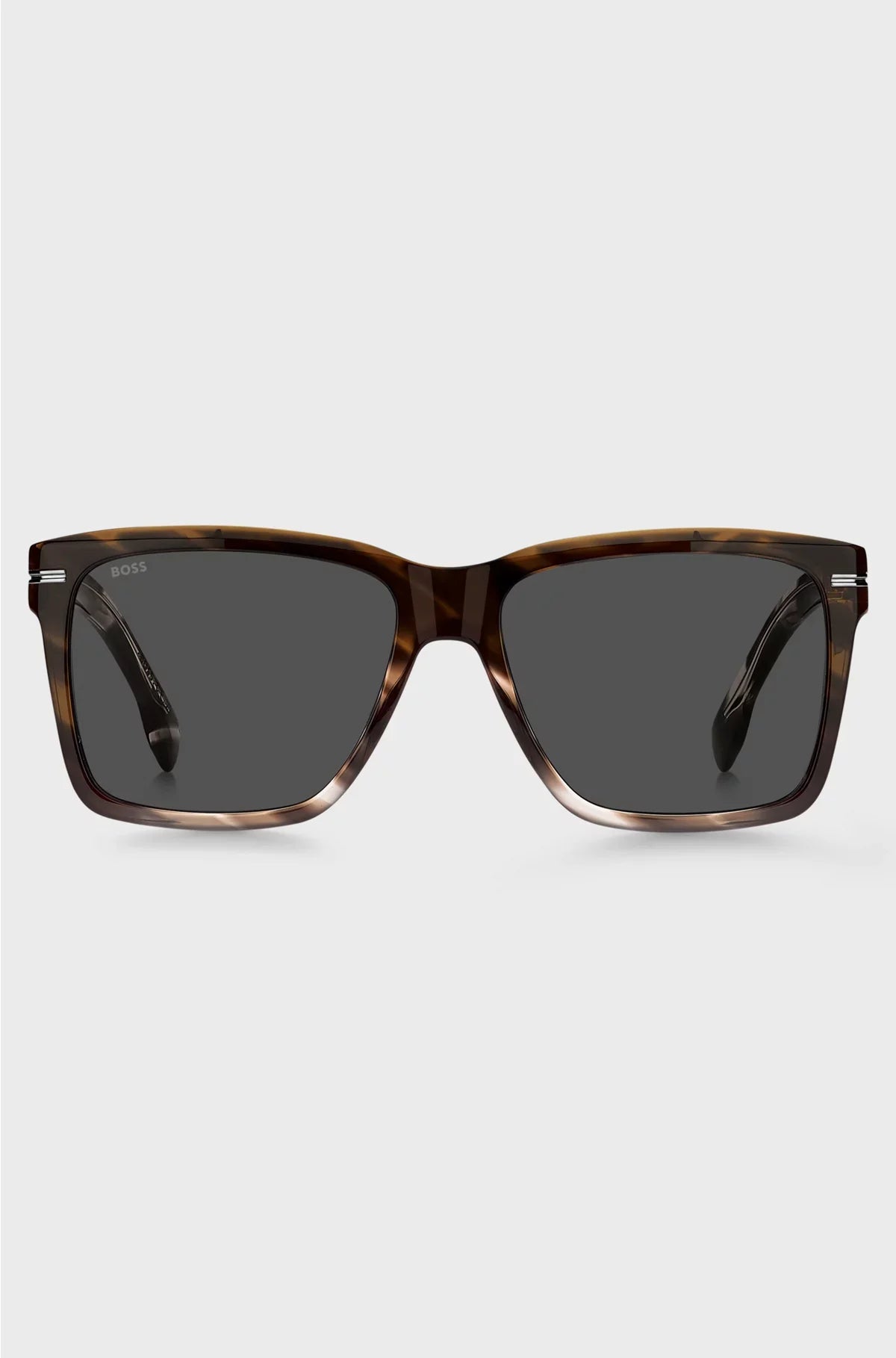PATTERNED-ACETATE SUNGLASSES WITH SILVER-TONE TRIMS