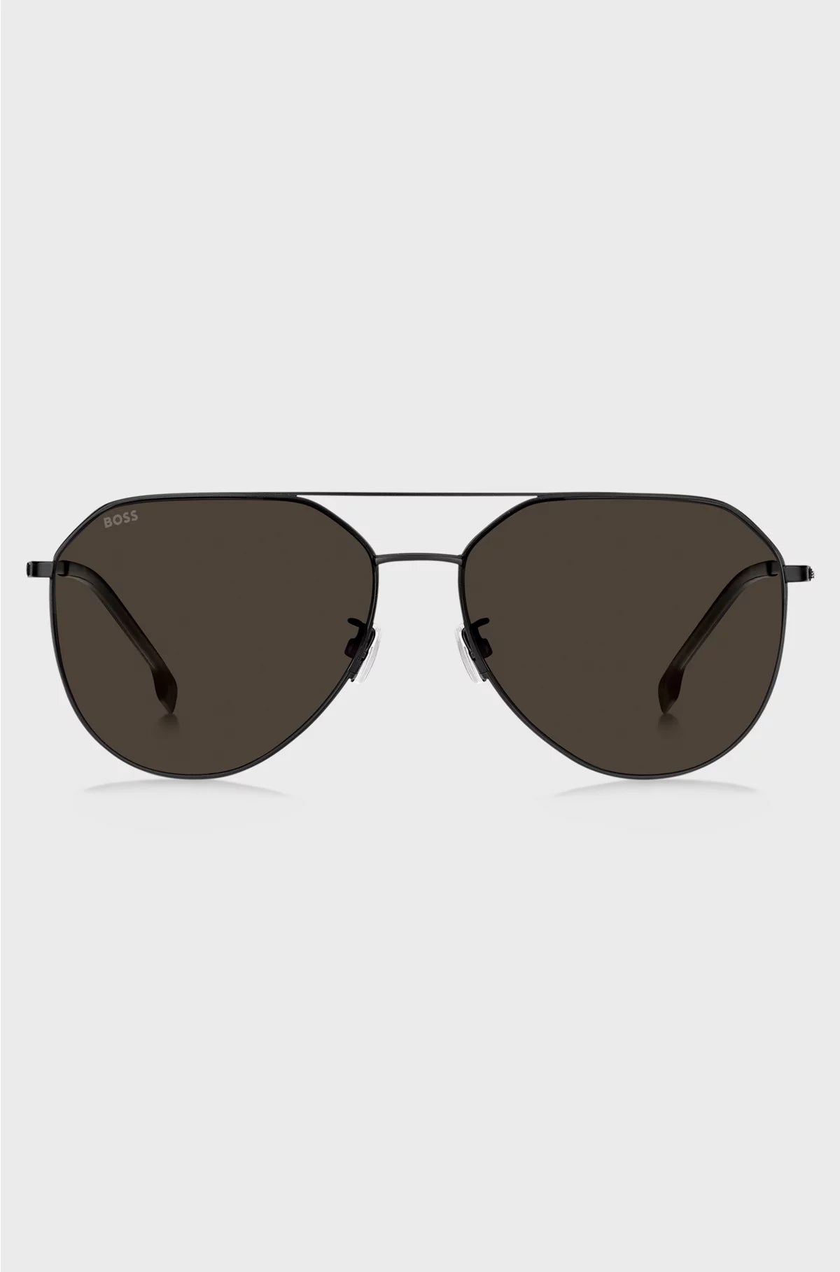 BLACK-METAL SUNGLASSES WITH TITANIUM TEMPLES