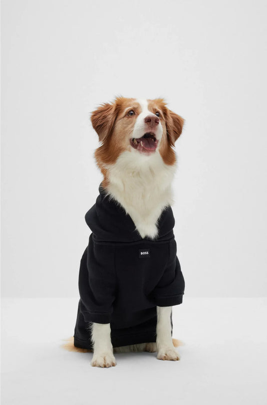 DOG HOODIE IN A COTTON BLEND WITH CONTRAST LOGO