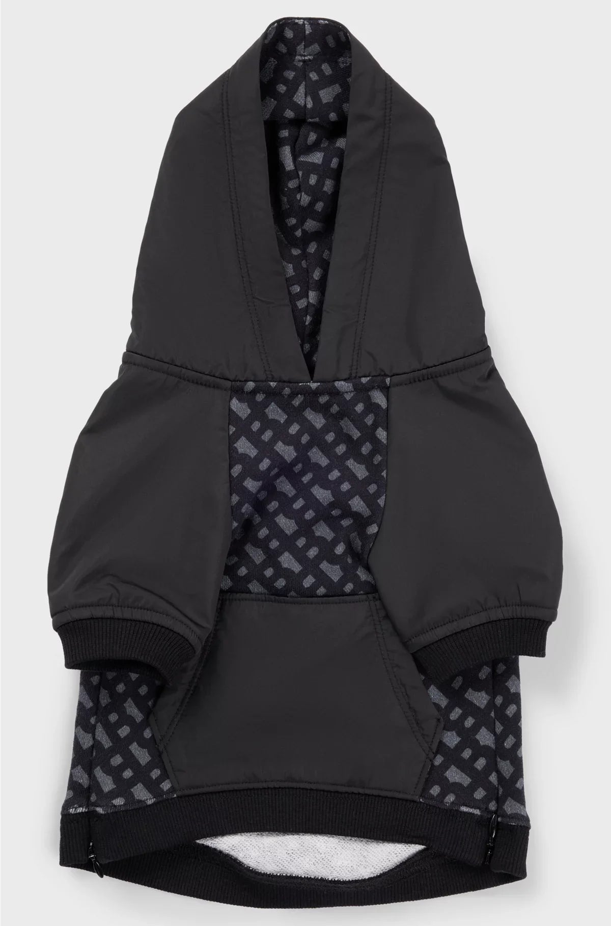 DOG HOODIE WITH MONOGRAM PATTERN