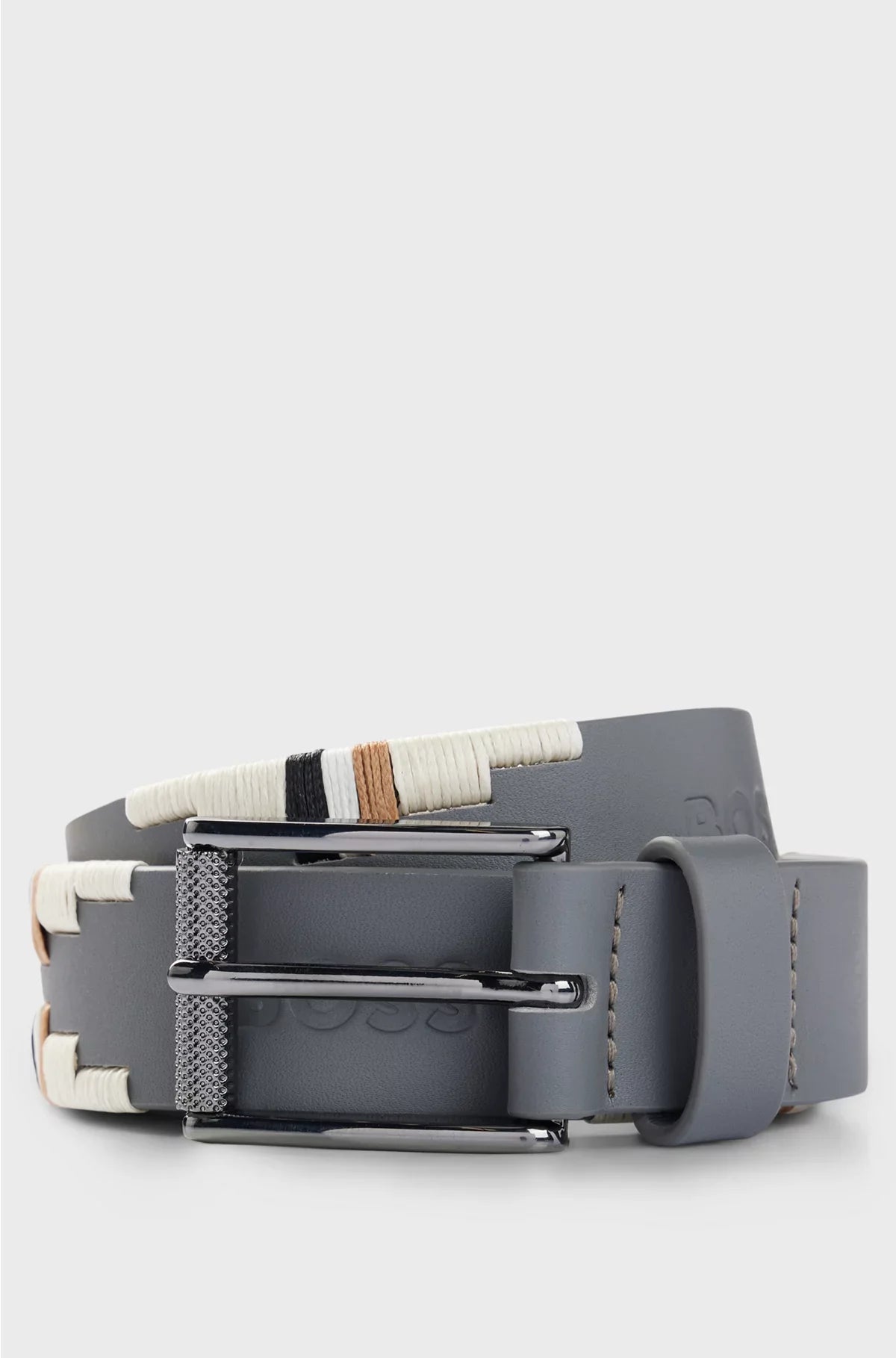 EQUESTRIAN POLO BELT WITH EMBROIDERED PATTERN