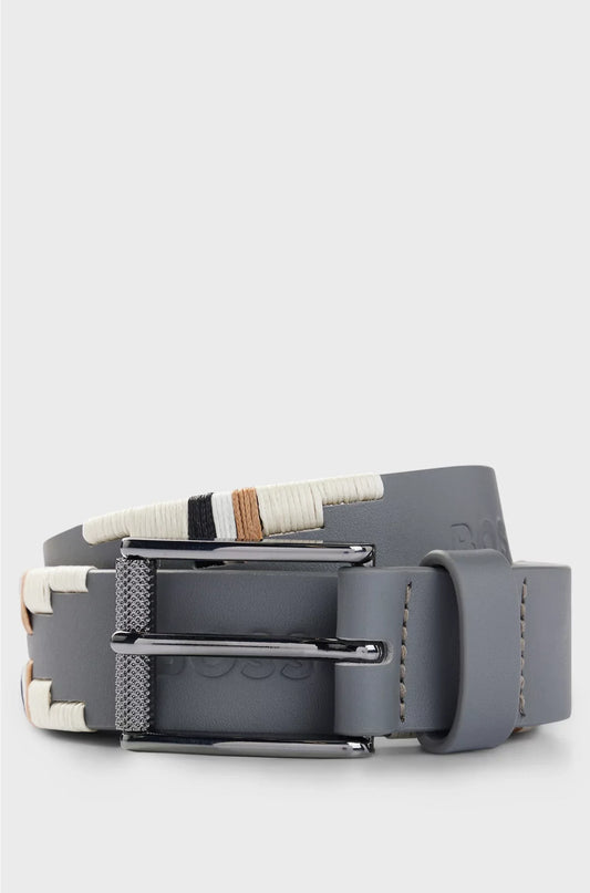 EQUESTRIAN POLO BELT WITH EMBROIDERED PATTERN