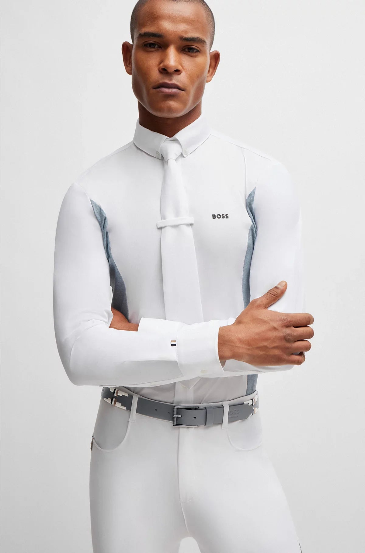 EQUESTRIAN POLO BELT WITH EMBROIDERED PATTERN