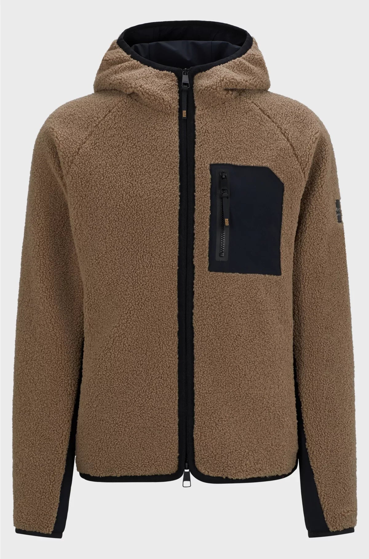 EQUESTRIAN HOODED HYBRID JACKET WITH COSY TEDDY
