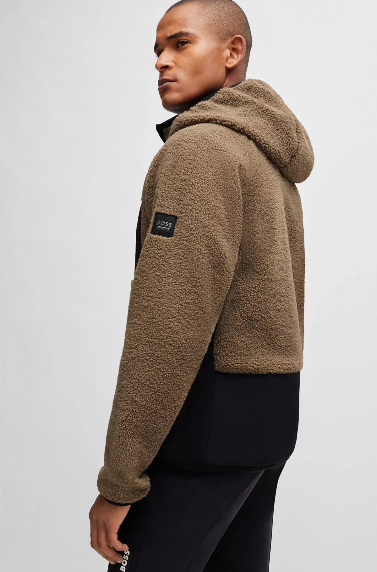 EQUESTRIAN HOODED HYBRID JACKET WITH COSY TEDDY