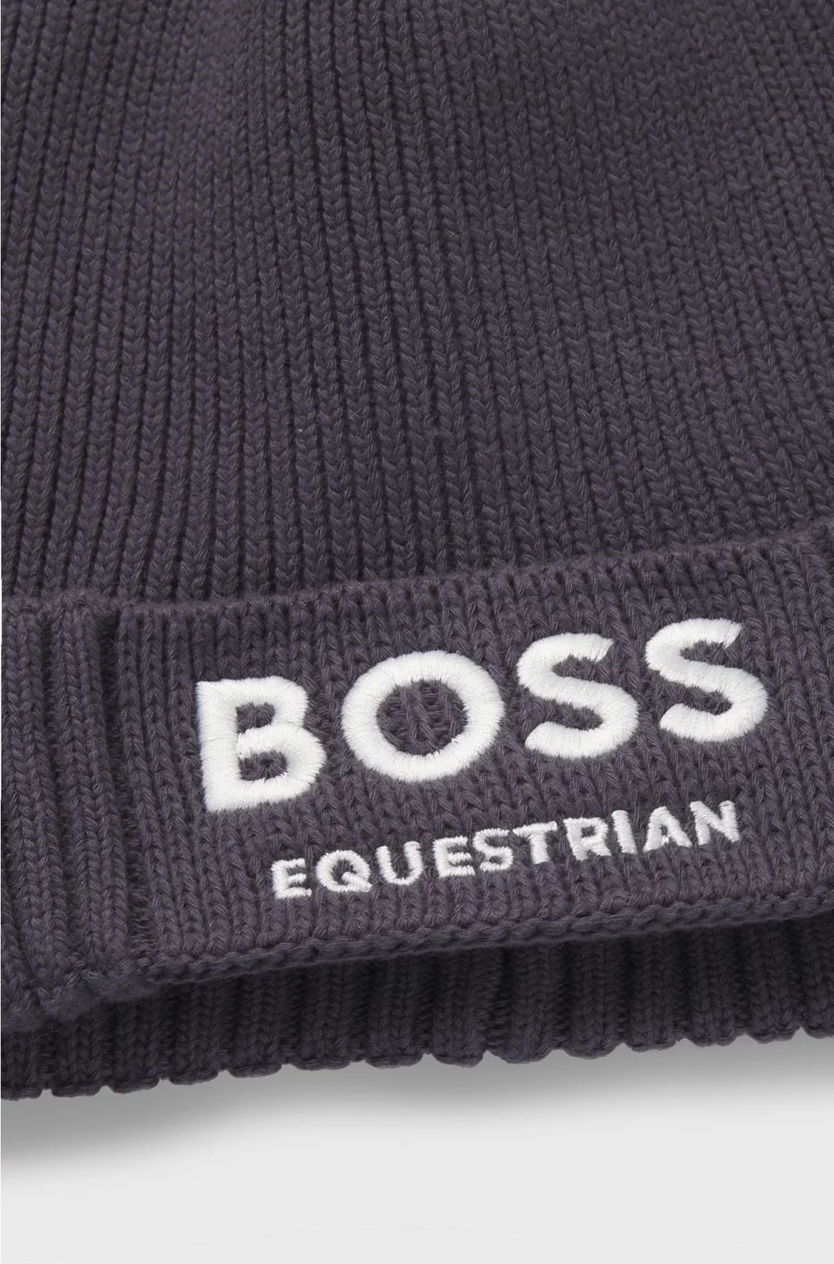 EQUESTRIAN FISHERMAN BEANIE HAT IN COTTON