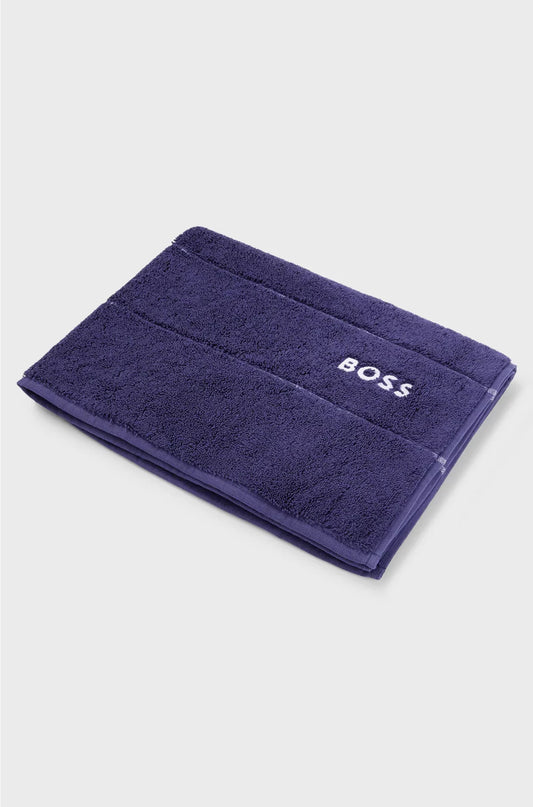 TAPPETO DA BAGNO IN COTONE CON LOGO RICAMATO A CONTRASTO