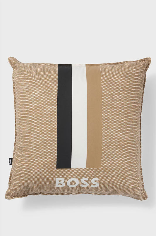 CUSCINO STAMPATO CON LOGO E FASCIA DISTINTIVA