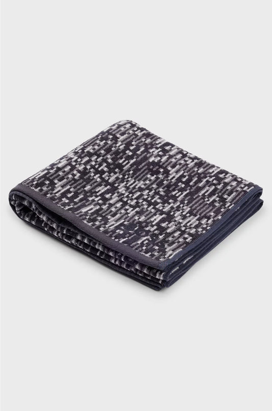 ASCIUGAMANO OSPITE JACQUARD CON BORDO IN RASO BOSS