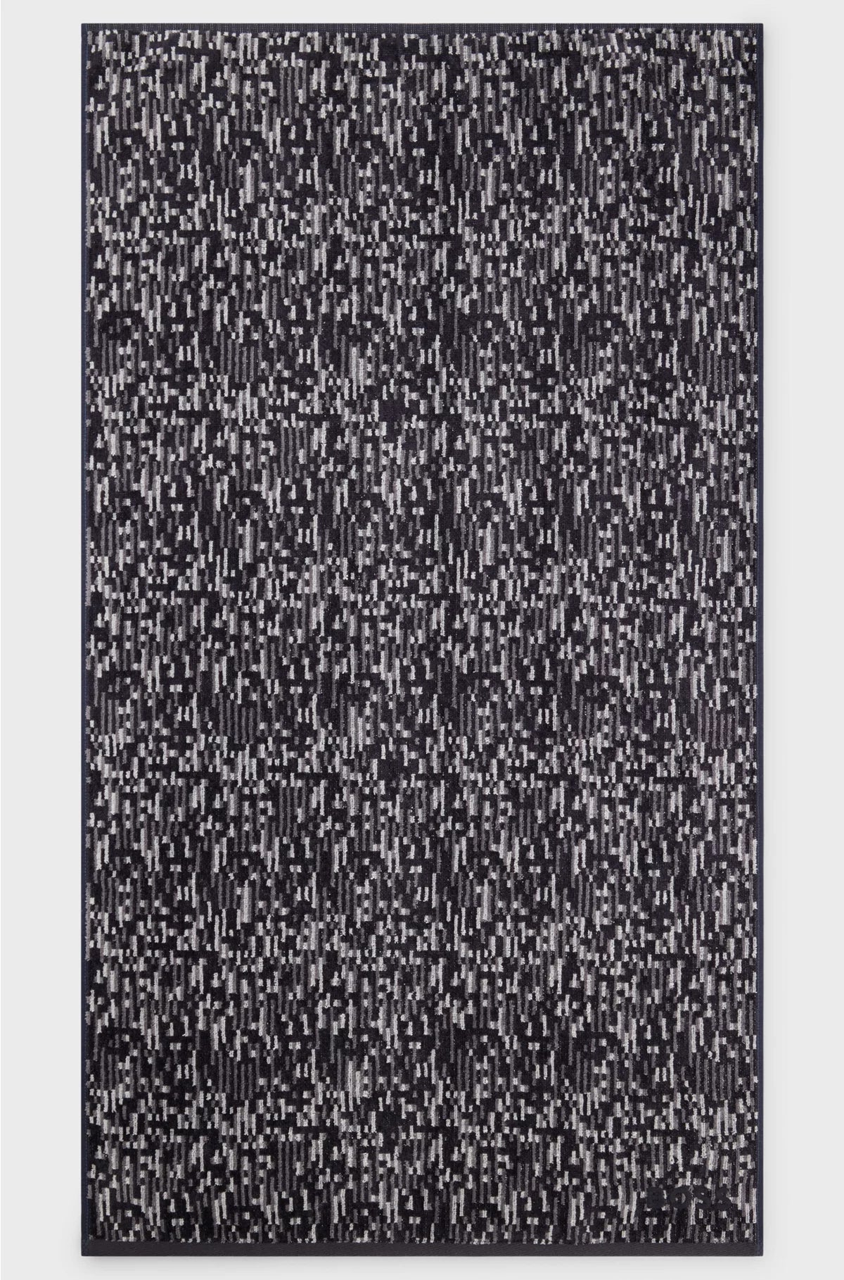 ASCIUGAMANO OSPITE JACQUARD CON BORDO IN RASO BOSS