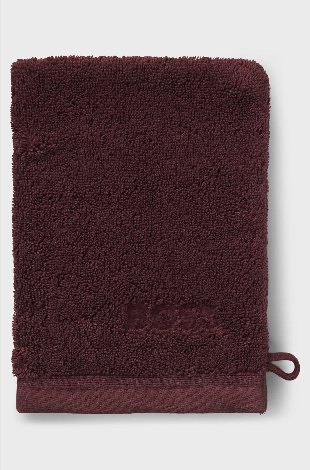 LOGO WASHING MITT IN AEGEAN COTTON