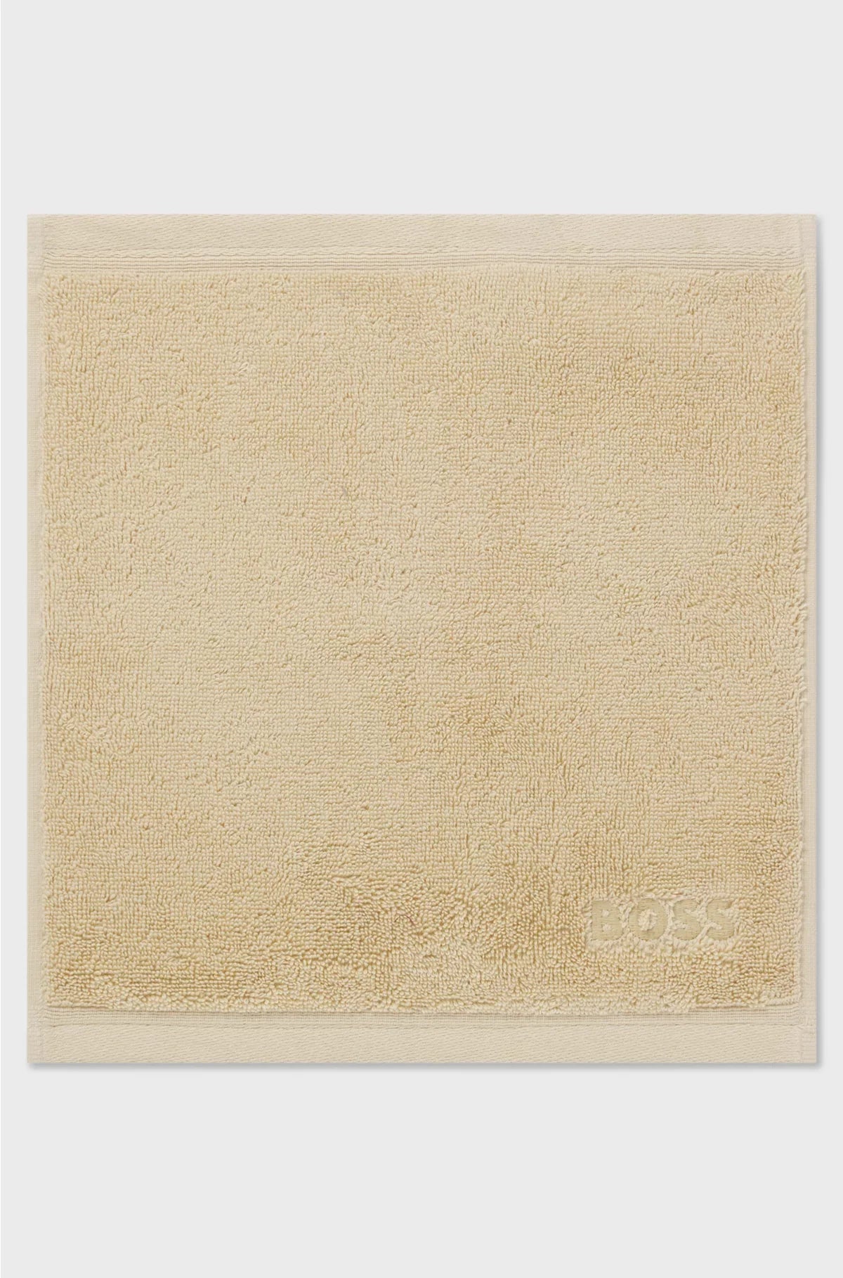 AEGEAN-COTTON FACE CLOTH WITH TONAL LOGO