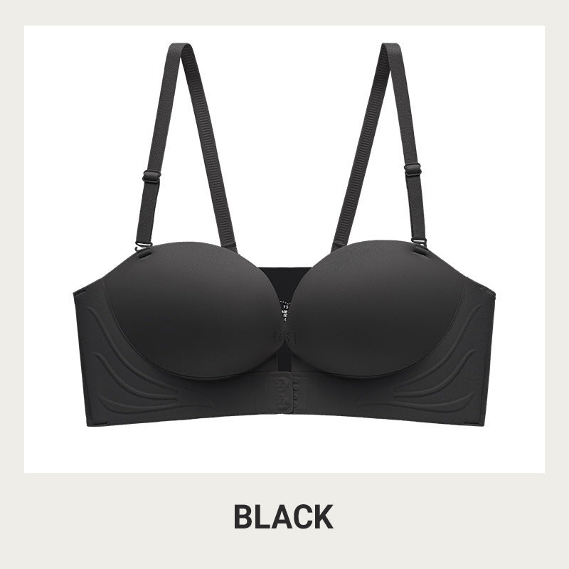🔥HOT SALE🔥🌟Invisible Strap Front Buckle Push Up Bra🥰