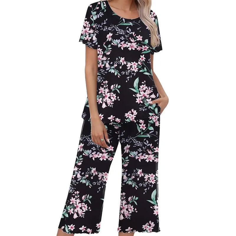 🎁Super Saldi Sconto del 50%⏳Pigiama da donna con stampa, top e pantaloni