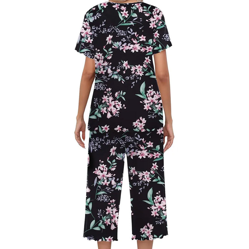 🎁Super Saldi Sconto del 50%⏳Pigiama da donna con stampa, top e pantaloni