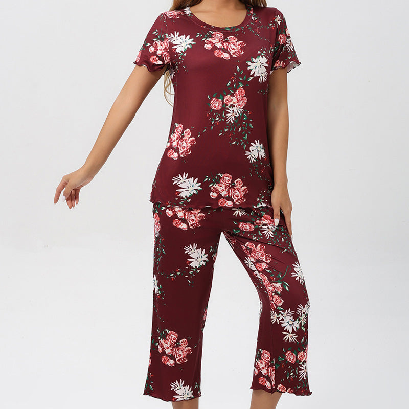 🎁Super Saldi Sconto del 50%⏳Pigiama da donna con stampa, top e pantaloni