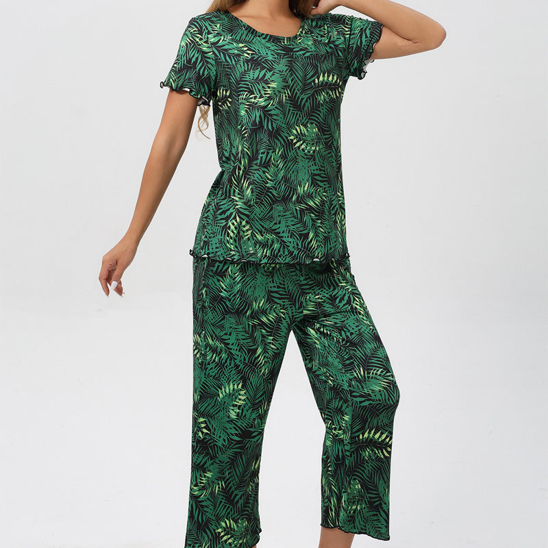 🎁Super Saldi Sconto del 50%⏳Pigiama da donna con stampa, top e pantaloni
