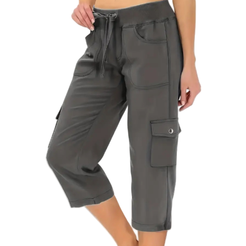 💎 57% OFF! 💎 Multi-Pocket Capri Cargo Pants – Quick-Dry, Water-Repellent & Adjustable Waist (Gray/Khaki/Green/Blue | S–XL) 🌿👖