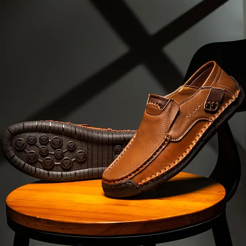 💎 60% OFF! 💎 Classic Men’s Slip-On Leather Shoes – Premium Calfskin, All-Day Comfort & Effortless Style