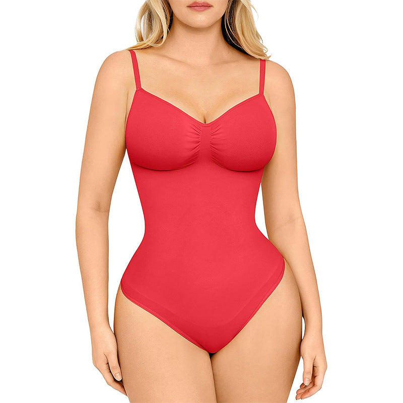 Breathable Seamless Sculpting Thong Bodysuit