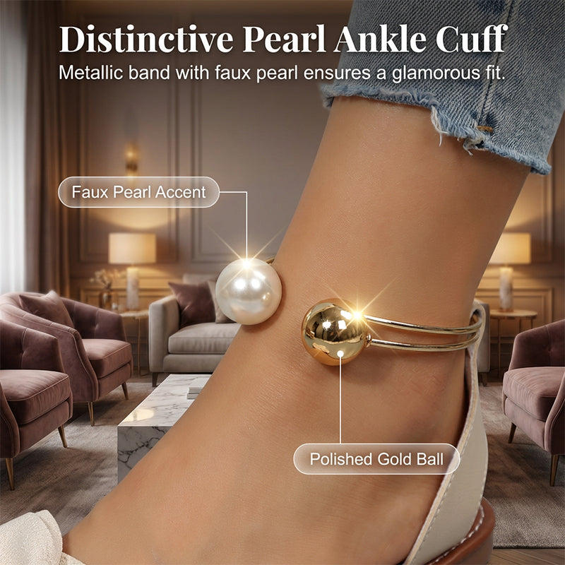 🌺 50% DISCOUNT💐Stylish Pearl Ankle Strap Sandals