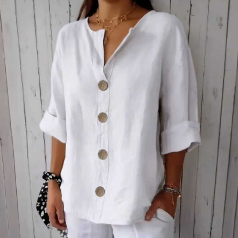 🔥 Hot sale 50% OFF🔥Women's Loose Fashion Button Top