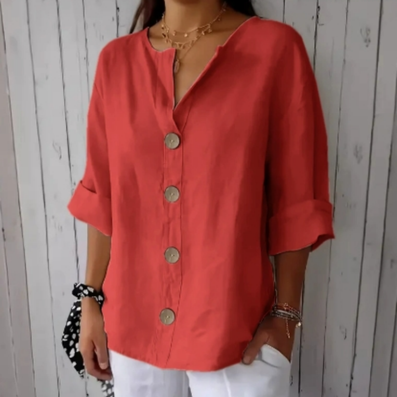 🔥 Hot sale 50% OFF🔥Women's Loose Fashion Button Top